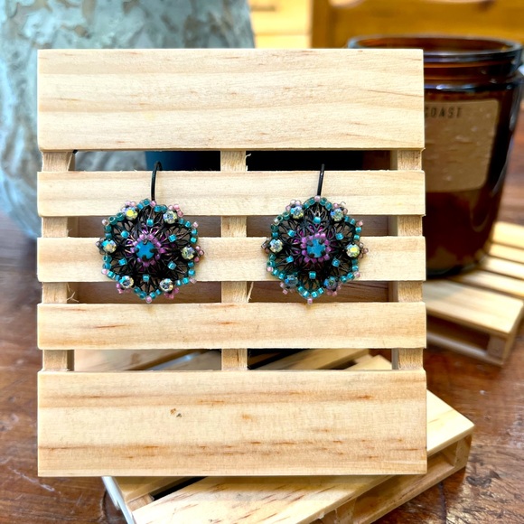 Beaded Earrings from Paris - Picture 2 of 3
